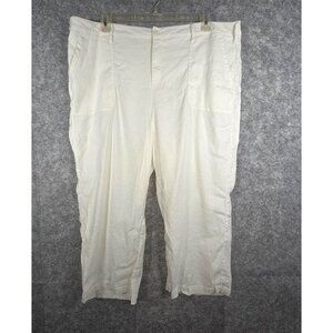 NYDJ Women's Casual Pants Cropped Pant SlimmingWhite Size 18W Costalcore